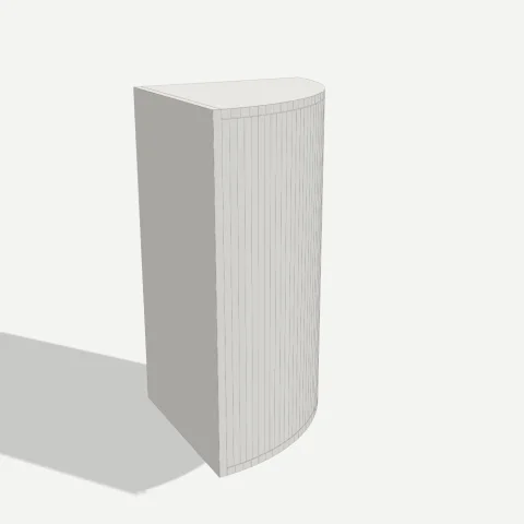 Кухня: радиусная тумба с гнутой дверью 400×820×400