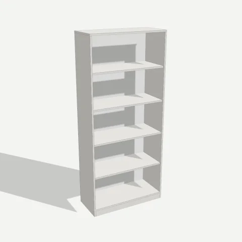 Стеллаж открытый 800×1800×350