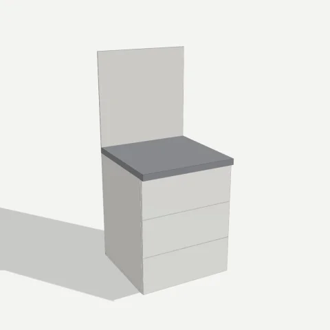 Кухня: нижний с ящиками 600×820×560
