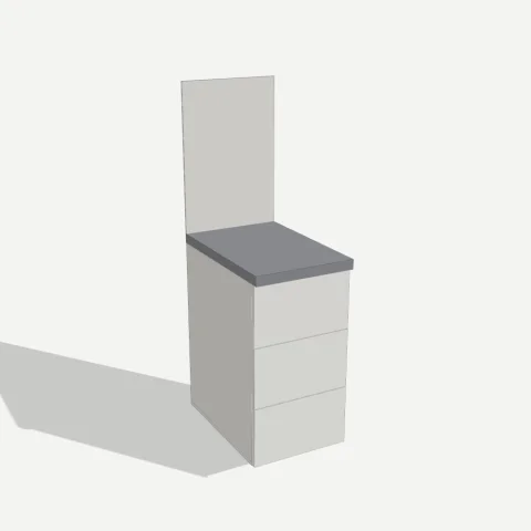 Кухня: нижний с ящиками 400×820×560