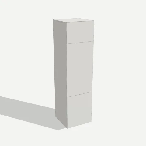Кухня: пенал под холодильник 600×2300×580